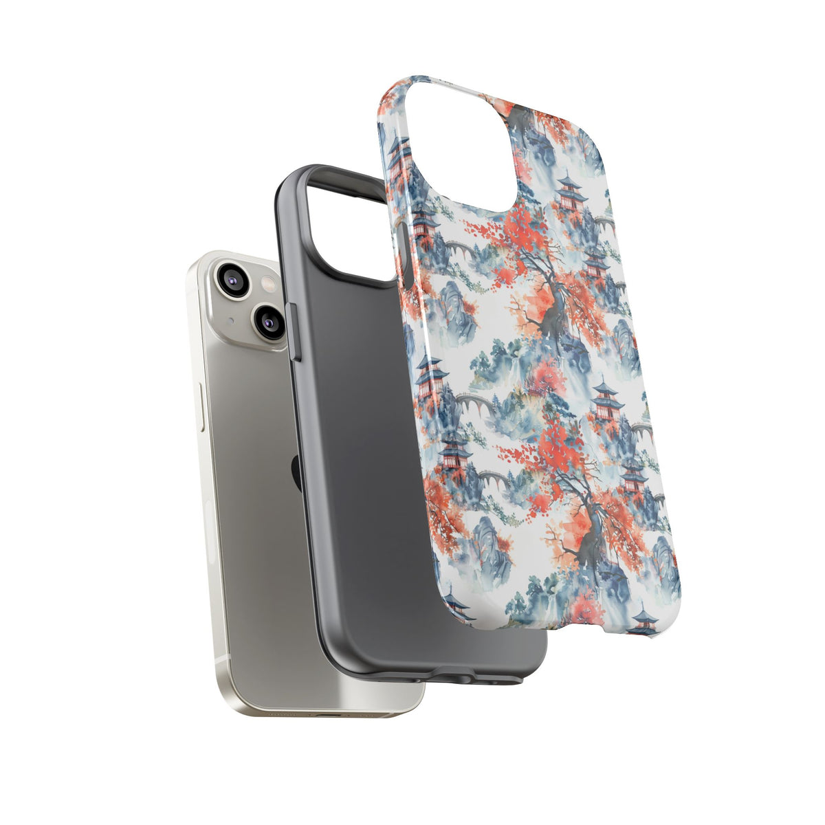Japanese Pattern Phone Case – Elegant & Timeless Design for Your Phone 043