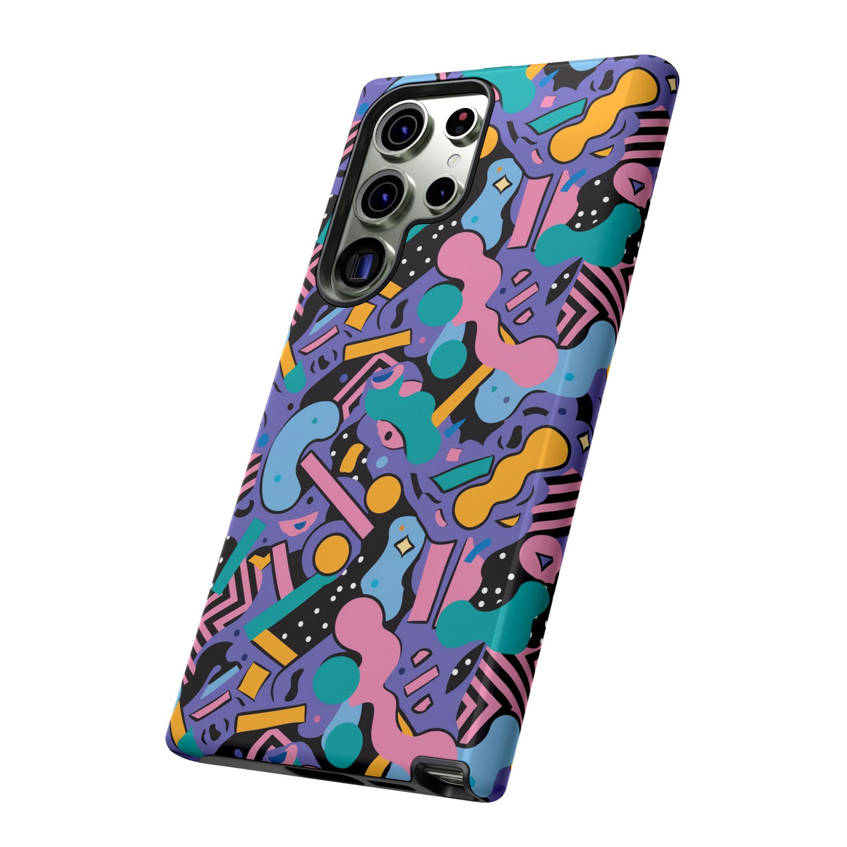 90s Themed Seamless Pattern Phone Case – Embrace Retro Style and Protection 234