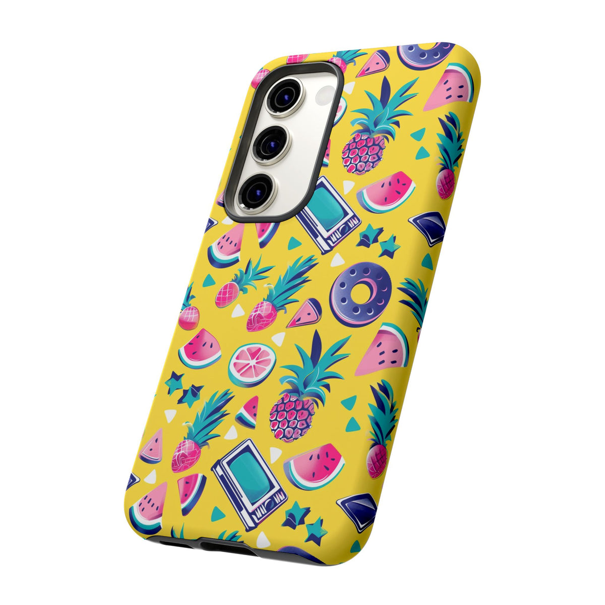 90s Themed Seamless Pattern Phone Case – Embrace Retro Style and Protection 255