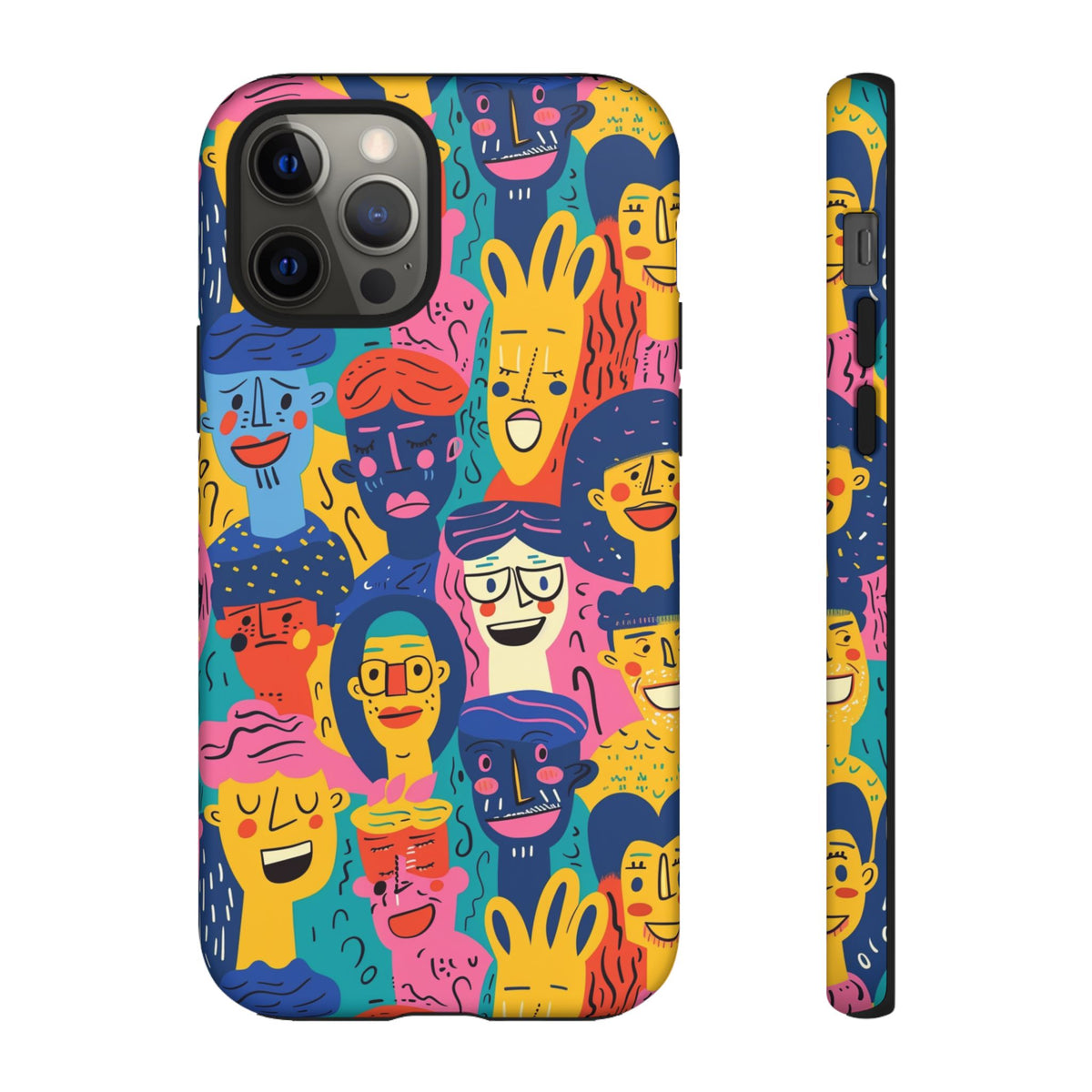 Happy Faces Phone Case – Joyful and Cheerful Design for a Bright Look 6