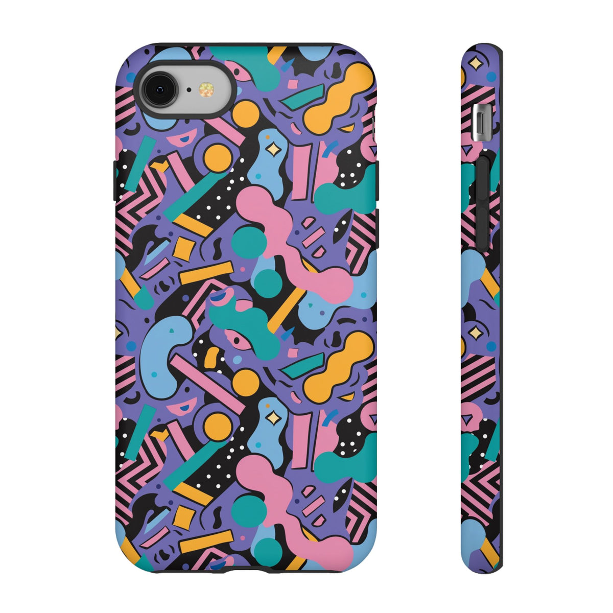 90s Themed Seamless Pattern Phone Case – Embrace Retro Style and Protection 234