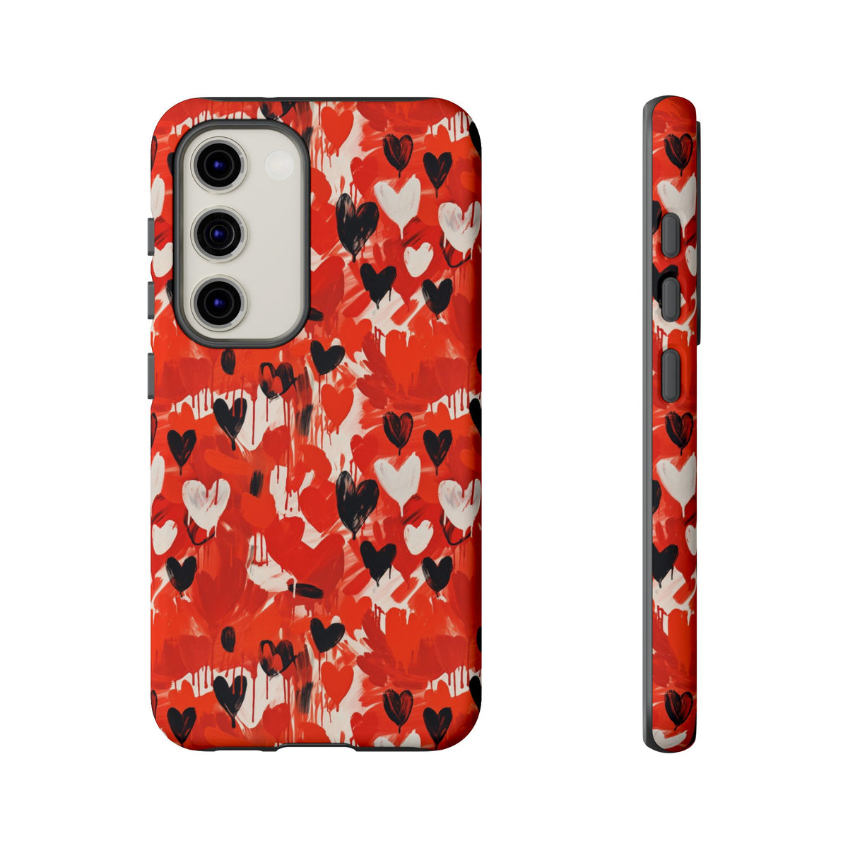 Heart Pattern Phone Case – Stylish & Loving Design for Your Device 355