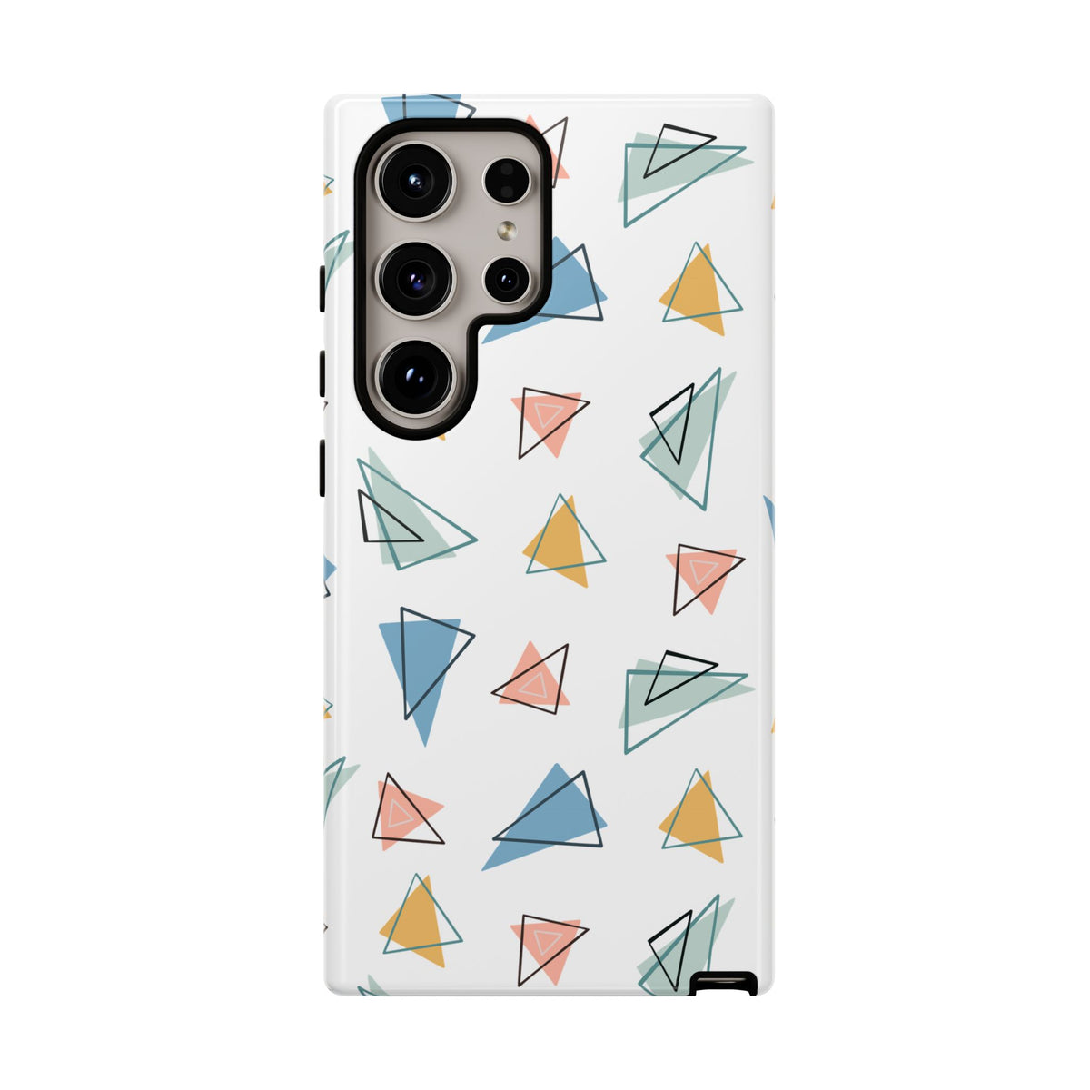 Triangle Pattern Phone Case – Modern & Durable Geometric Design