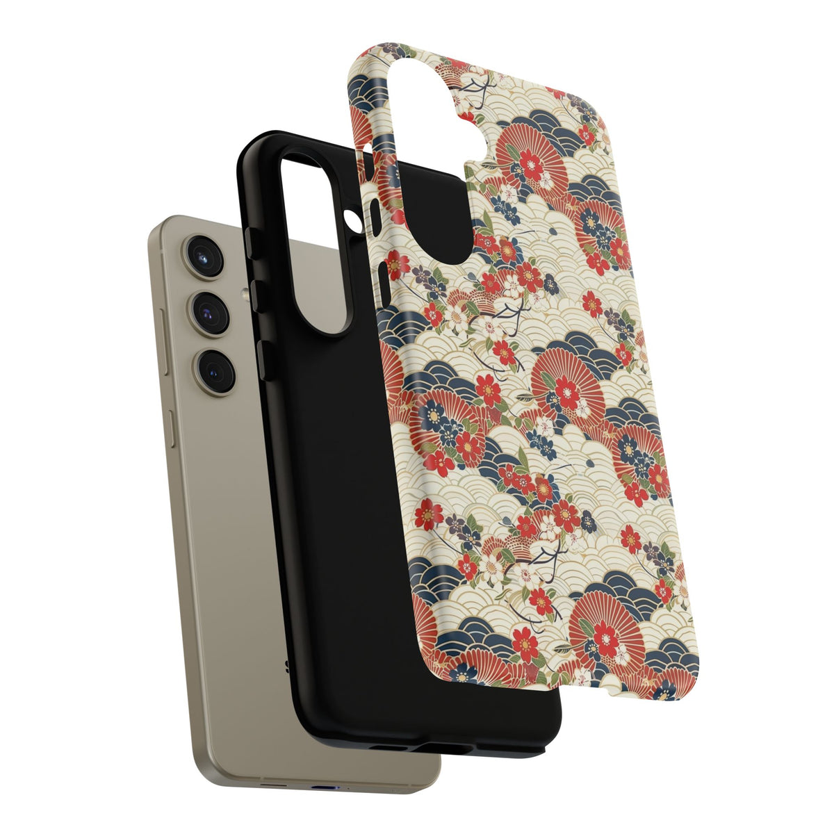 Japanese Pattern Phone Case – Elegant & Timeless Design for Your Phone 124