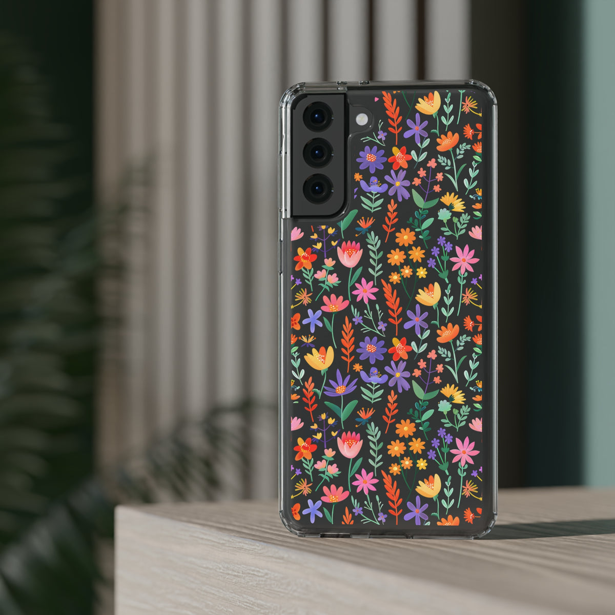 Wild Flowers Garden Stitch Phone Case – Nature-Inspired Floral Design 11