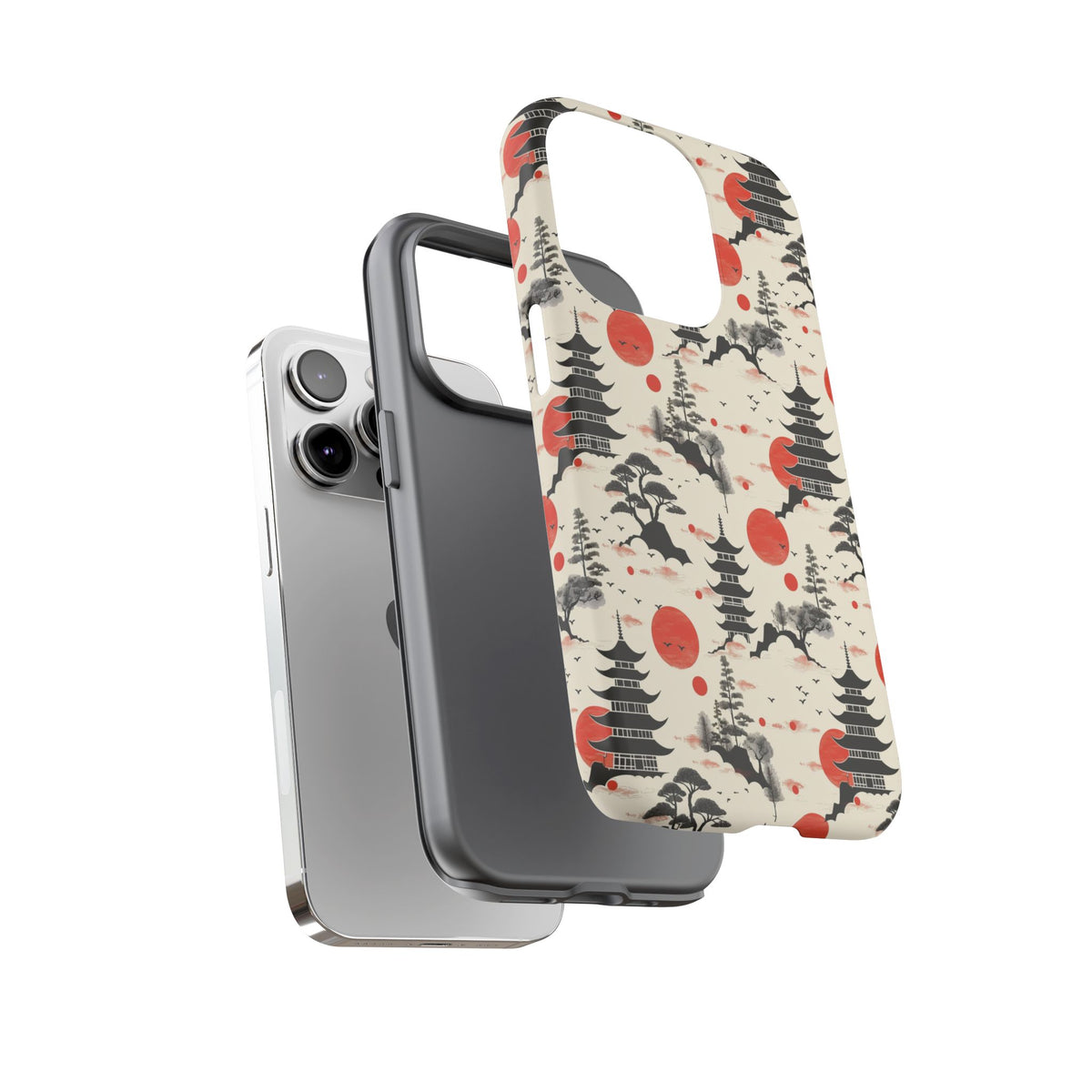 Japanese Pattern Phone Case – Elegant & Timeless Design for Your Phone 152