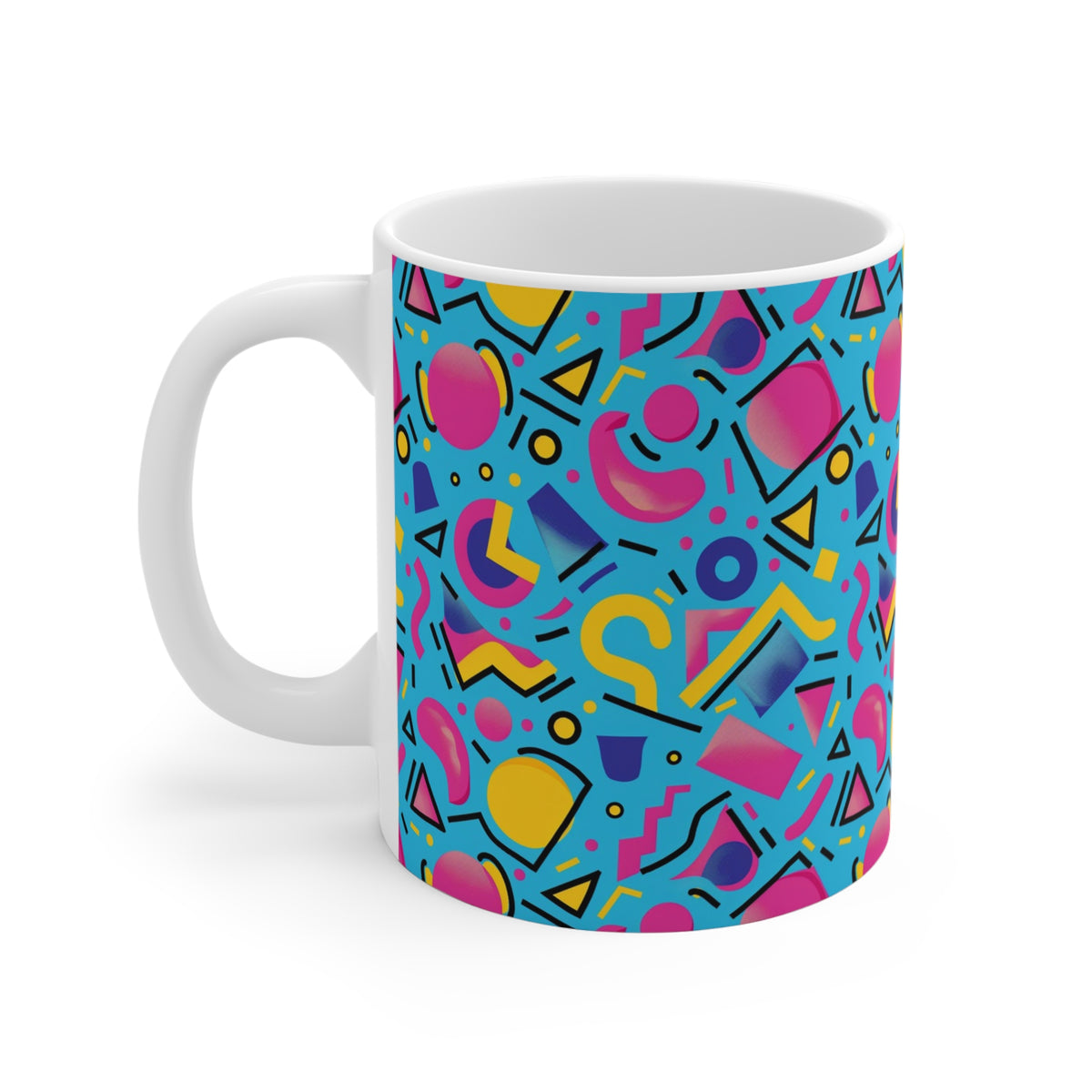 90s Retro Coffee Mug - Full Wrap Design 520