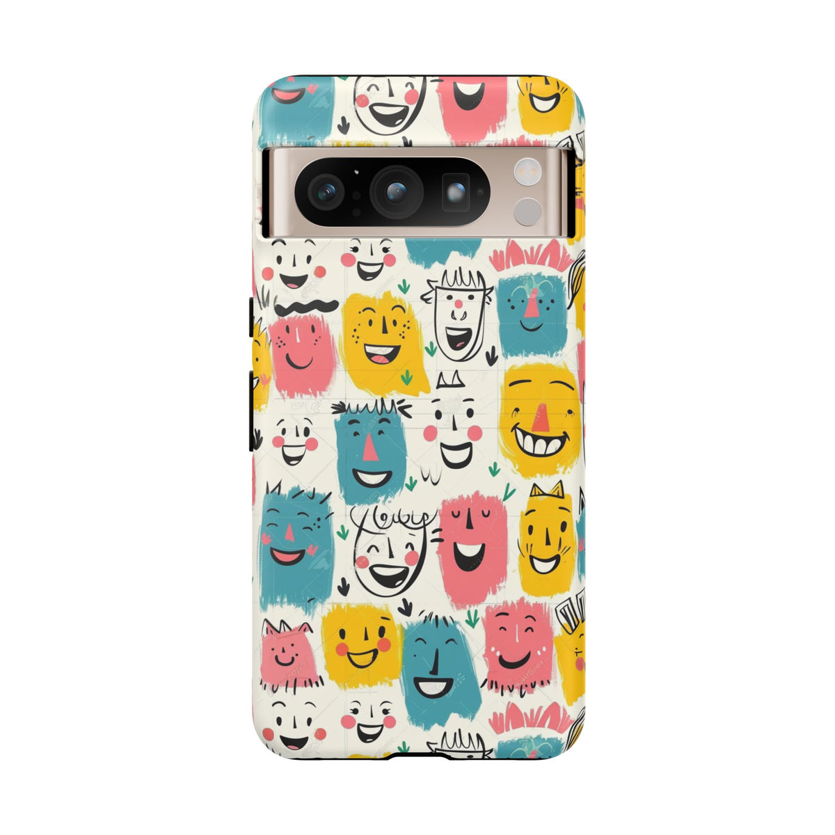 Happy Faces Phone Case – Joyful and Cheerful Design for a Bright Look