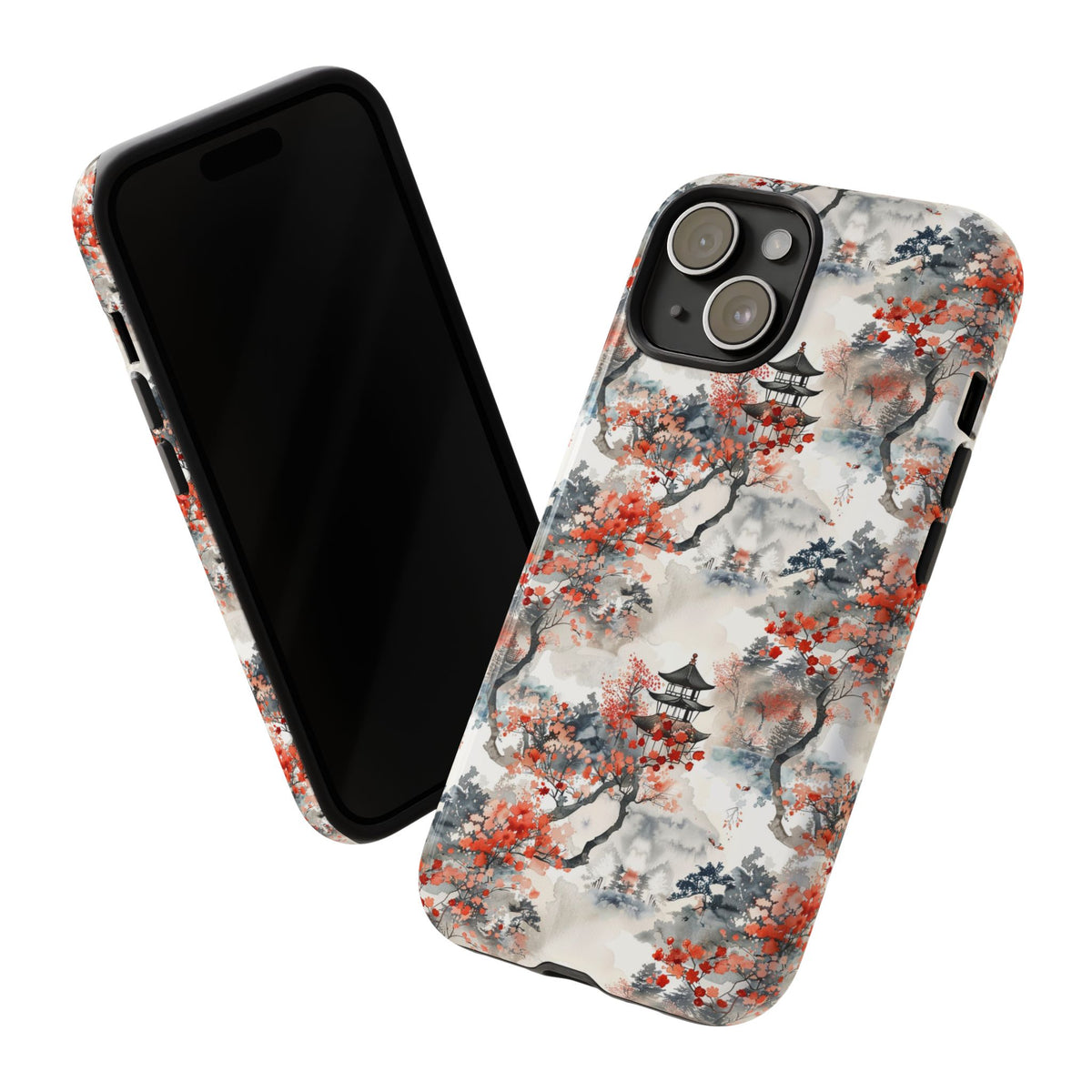 Japanese Pattern Phone Case – Elegant & Timeless Design for Your Phone 096