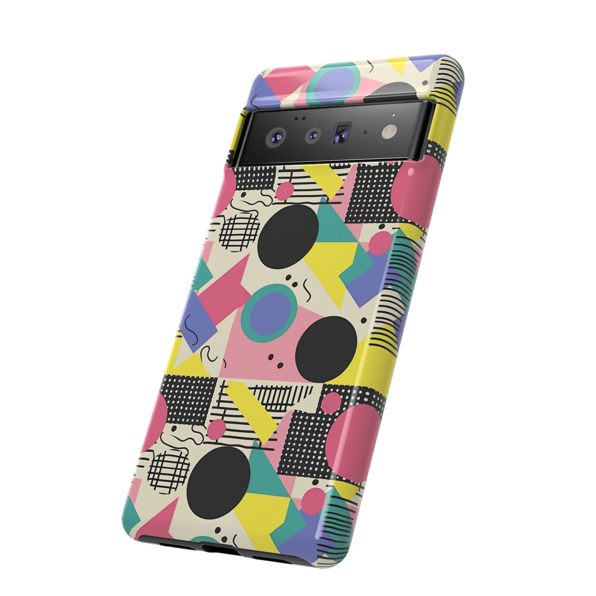 90s Themed Seamless Pattern Phone Case – Embrace Retro Style and Protection 228