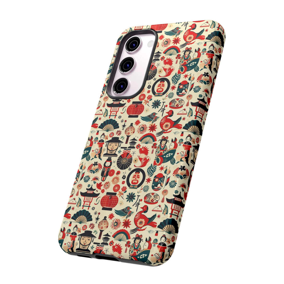 Japanese Pattern Phone Case – Elegant & Timeless Design for Your Phone 471