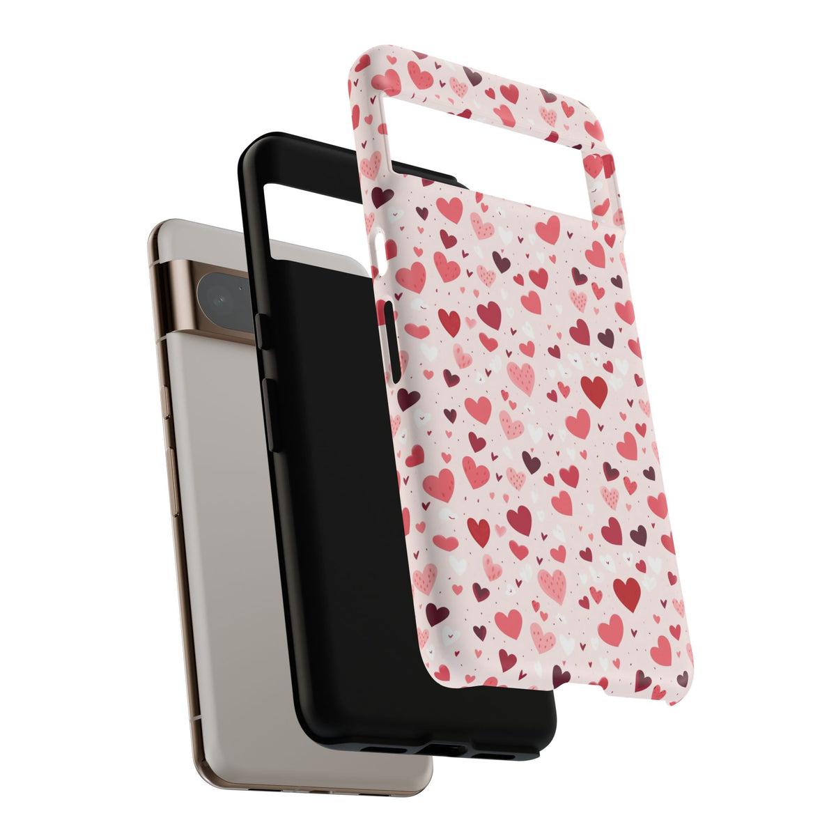 Heart Pattern Phone Case – Stylish & Loving Design for Your Device 817