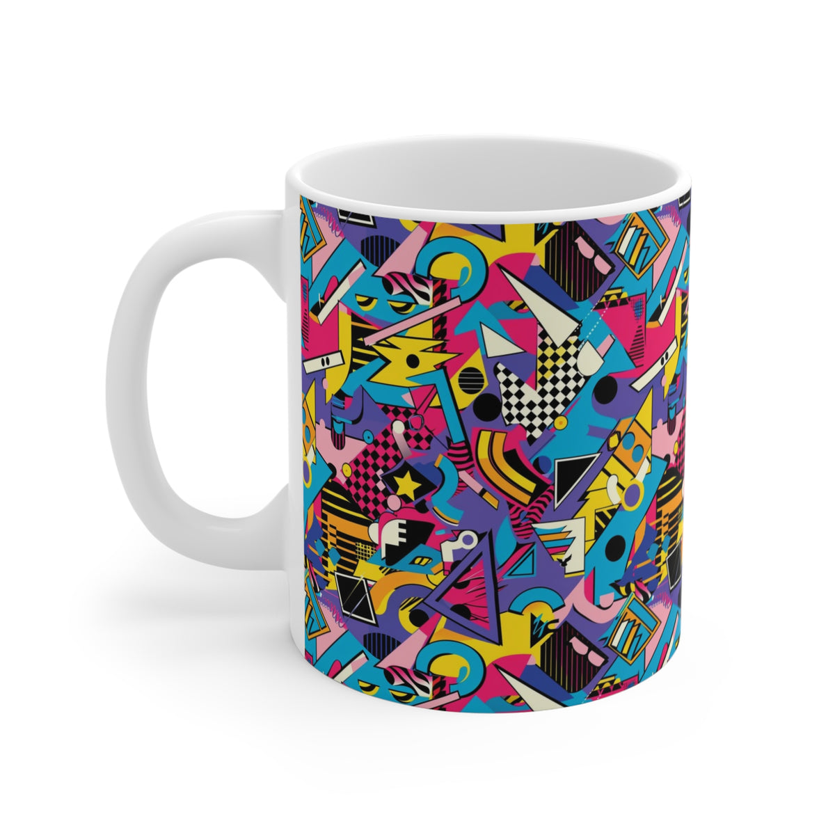 90s Retro Coffee Mug - Full Wrap Design 539