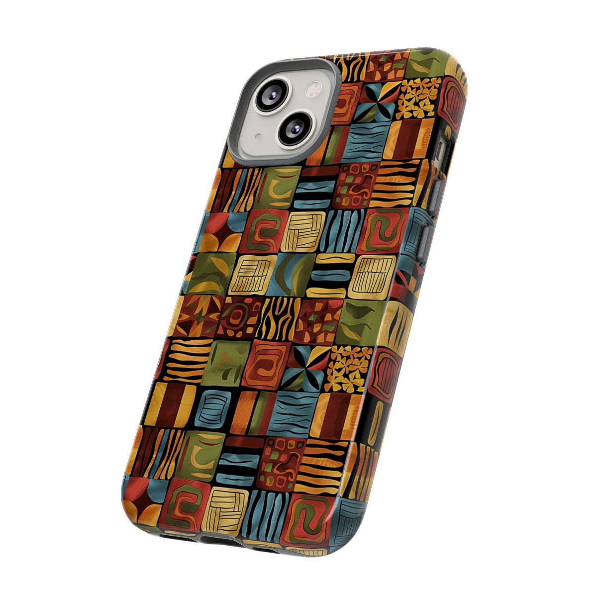 Stylish African Pattern Phone Case – Unique and Vibrant Protection 075