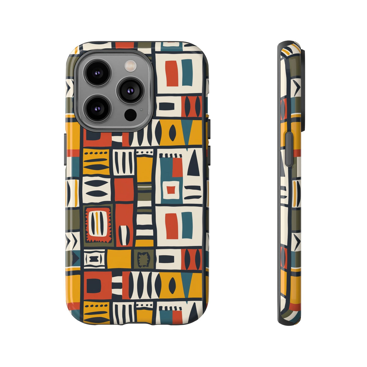 Stylish African Pattern Phone Case – Unique and Vibrant Protection 013