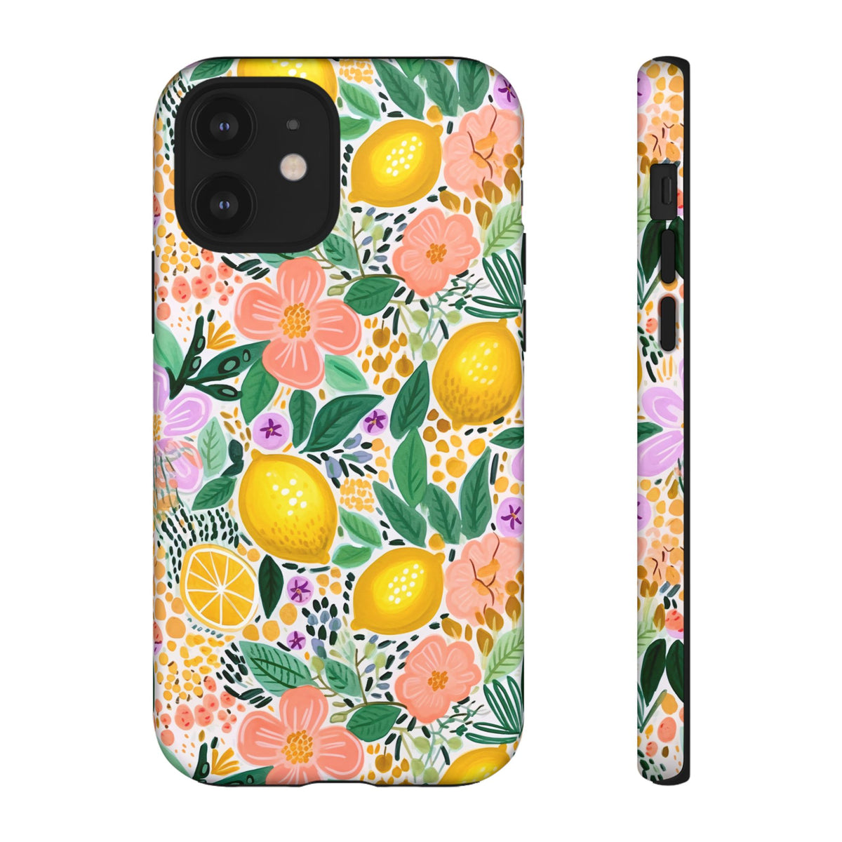 Cute Summer Lemons Phone Case – Refreshing Citrus Design for Your Phone