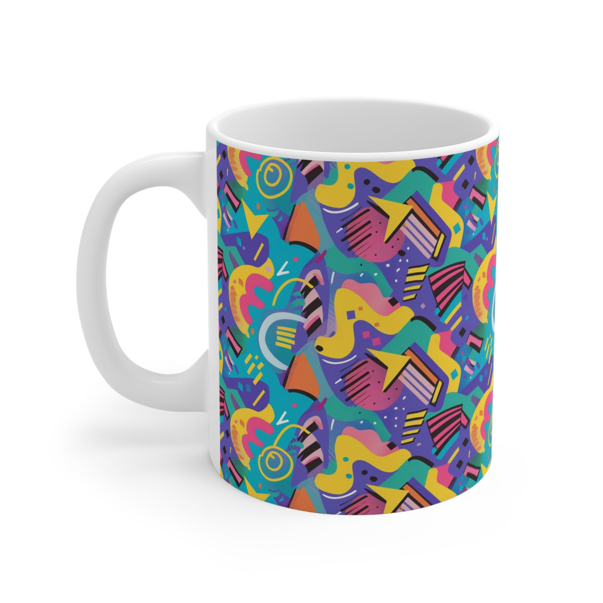 90s Retro Coffee Mug - Full Wrap Design 038