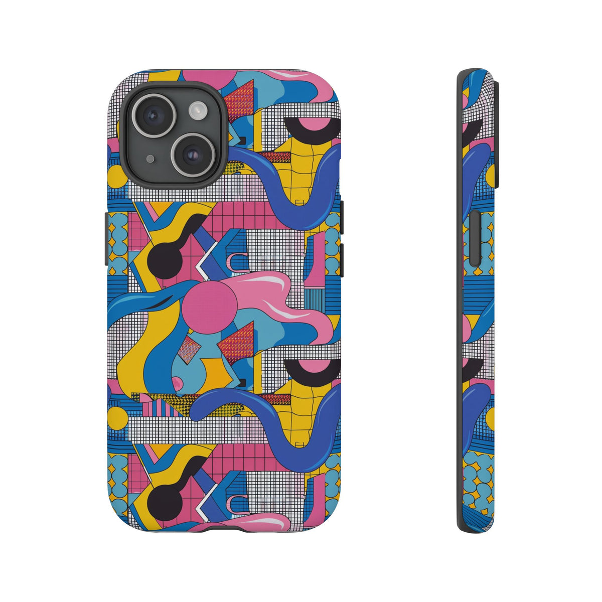 90s Themed Seamless Pattern Phone Case – Embrace Retro Style and Protection 224