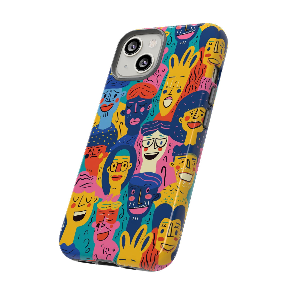 Happy Faces Phone Case – Joyful and Cheerful Design for a Bright Look 6