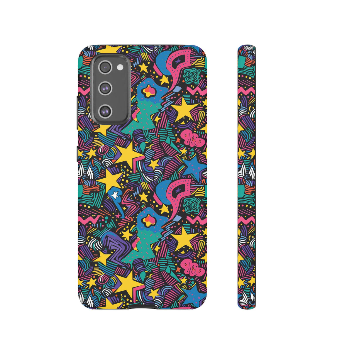 90s Themed Seamless Pattern Phone Case – Embrace Retro Style and Protection 227