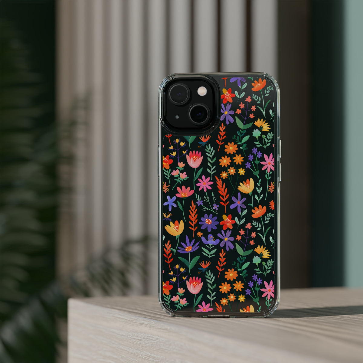 Wild Flowers Garden Stitch Phone Case – Nature-Inspired Floral Design 11