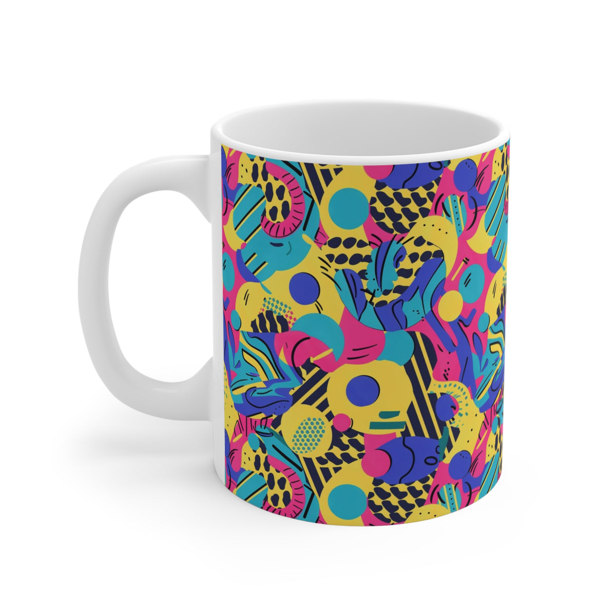 90s Retro Coffee Mug - Full Wrap Design 567