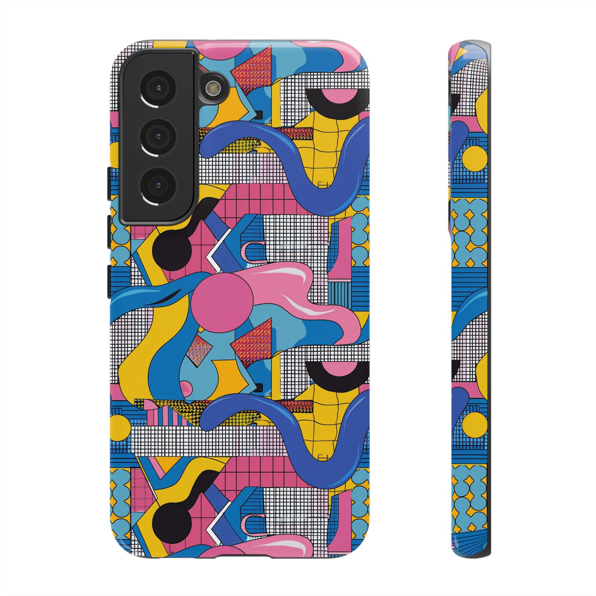 90s Themed Seamless Pattern Phone Case – Embrace Retro Style and Protection 224