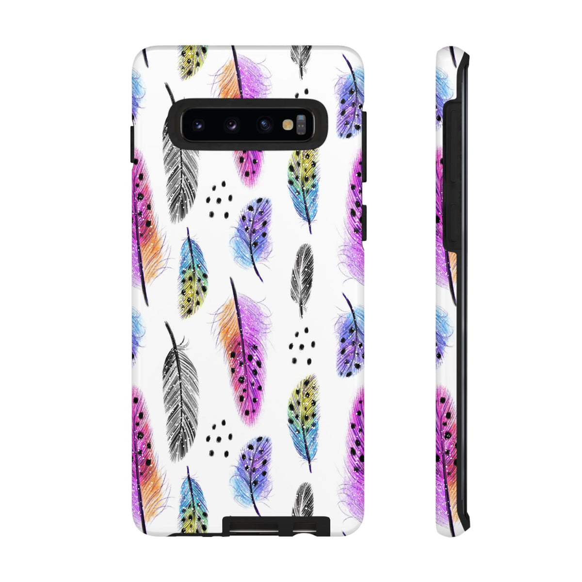 Feather Pattern Phone Case – Elegant & Durable Protection for Your Phone