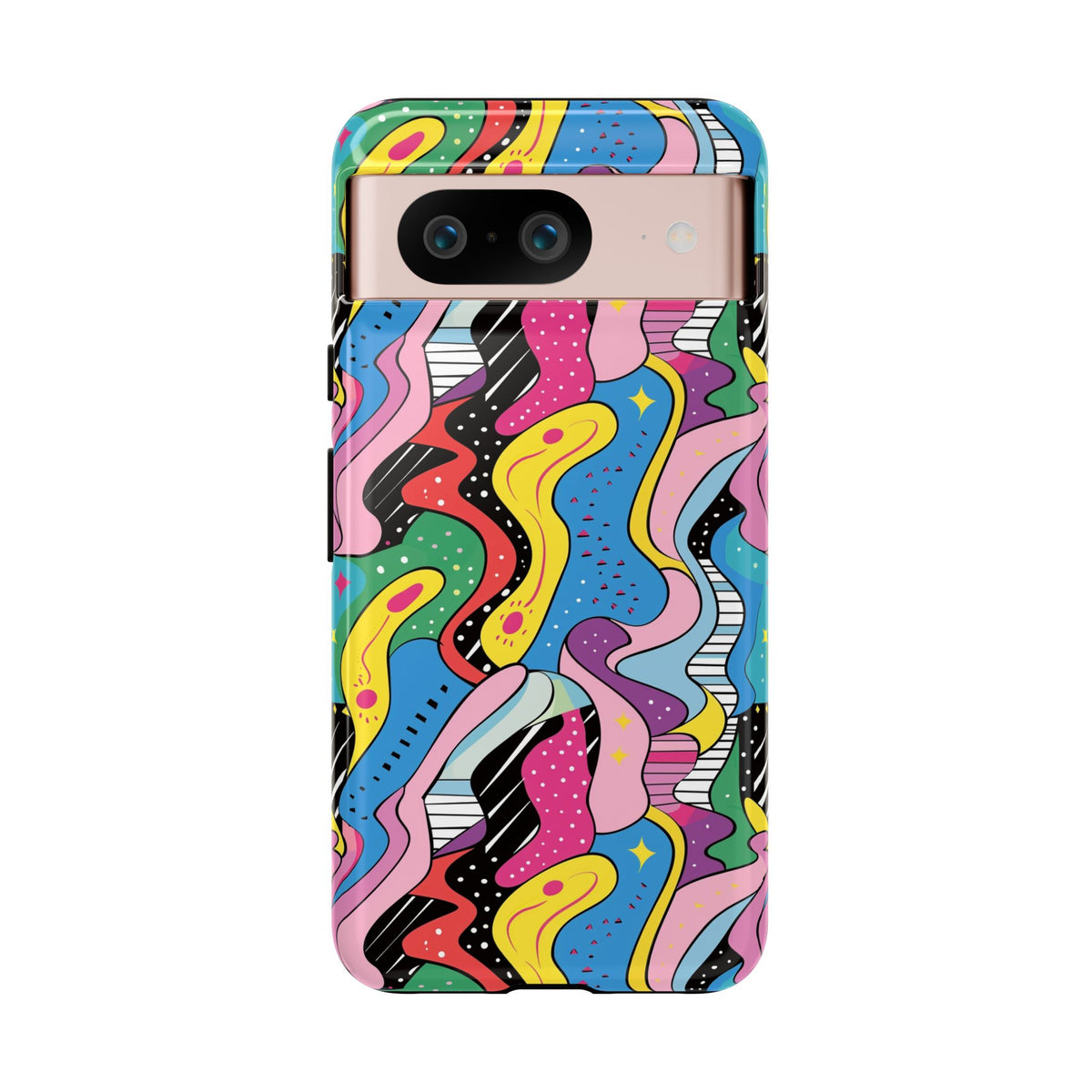 90s Themed Seamless Pattern Phone Case – Embrace Retro Style and Protection 275