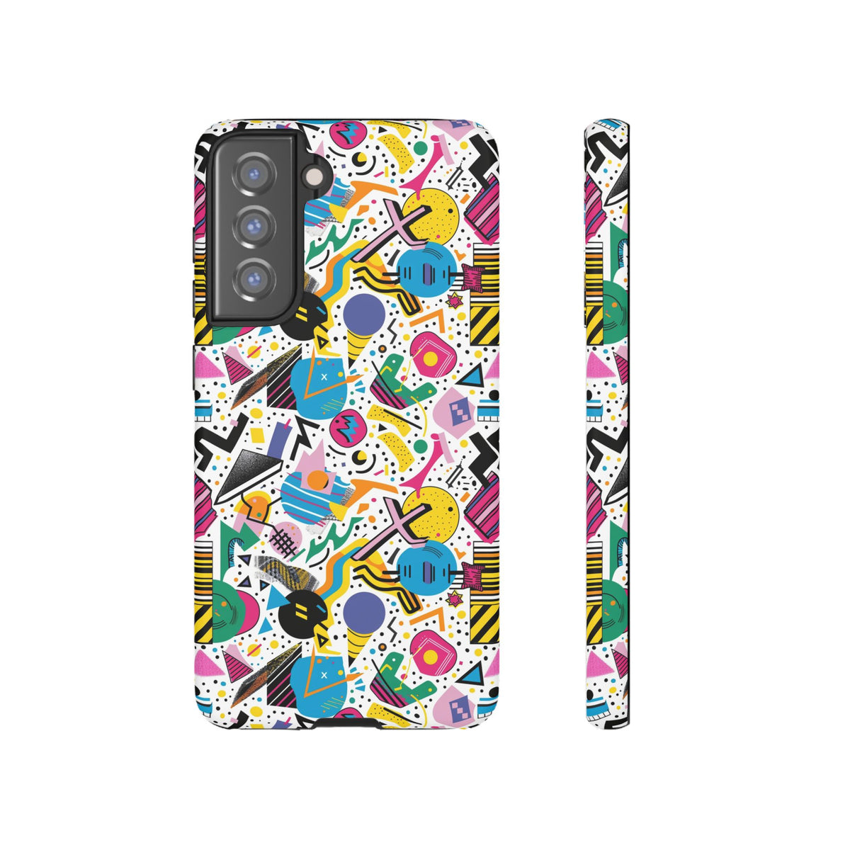 90s Themed Seamless Pattern Phone Case – Embrace Retro Style and Protection 225