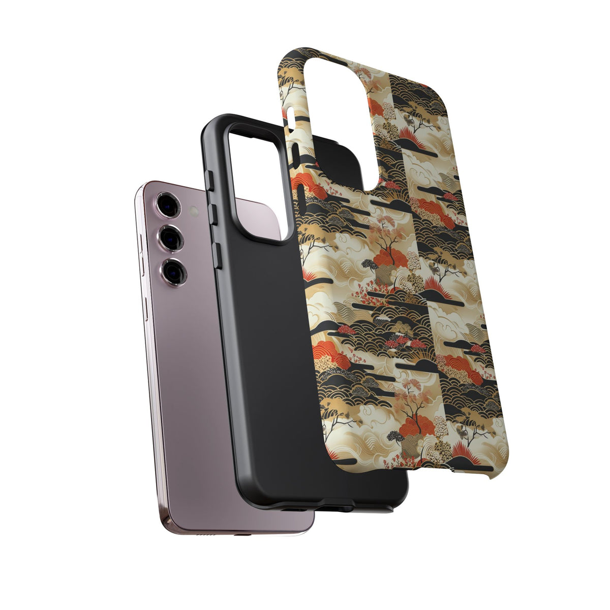 Japanese Pattern Phone Case – Elegant & Timeless Design for Your Phone 123