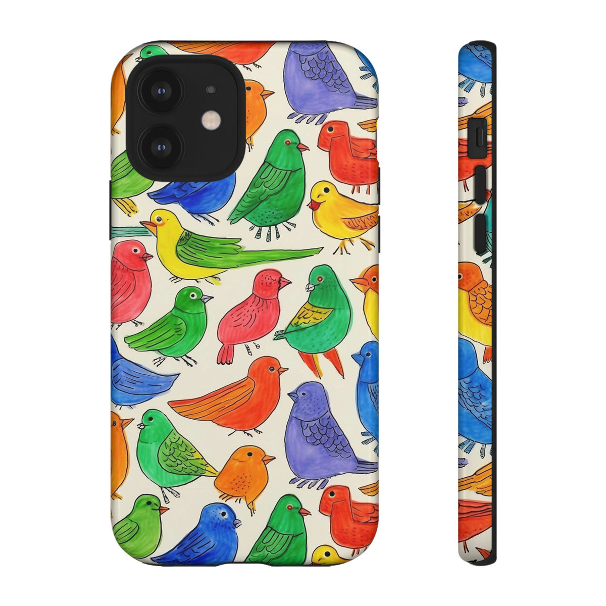 Birds Seamless Pattern Phone Case – Elegant and Timeless Avian Design 2