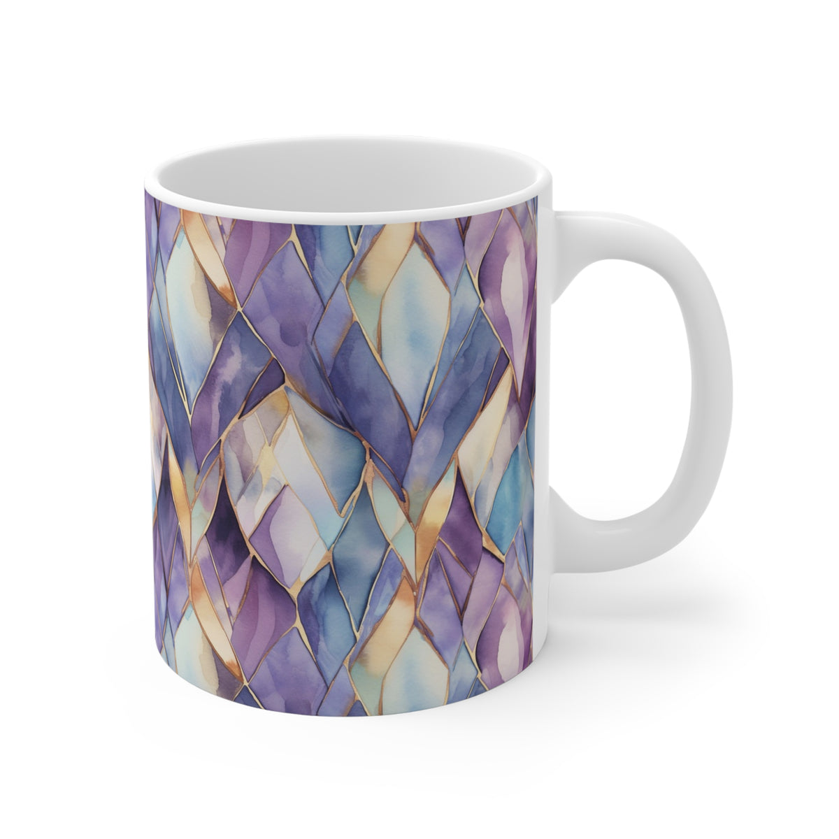 Various Watercolor Design All Over Coffee Mug – Unique Artistic Ceramic Coffee Cup 336