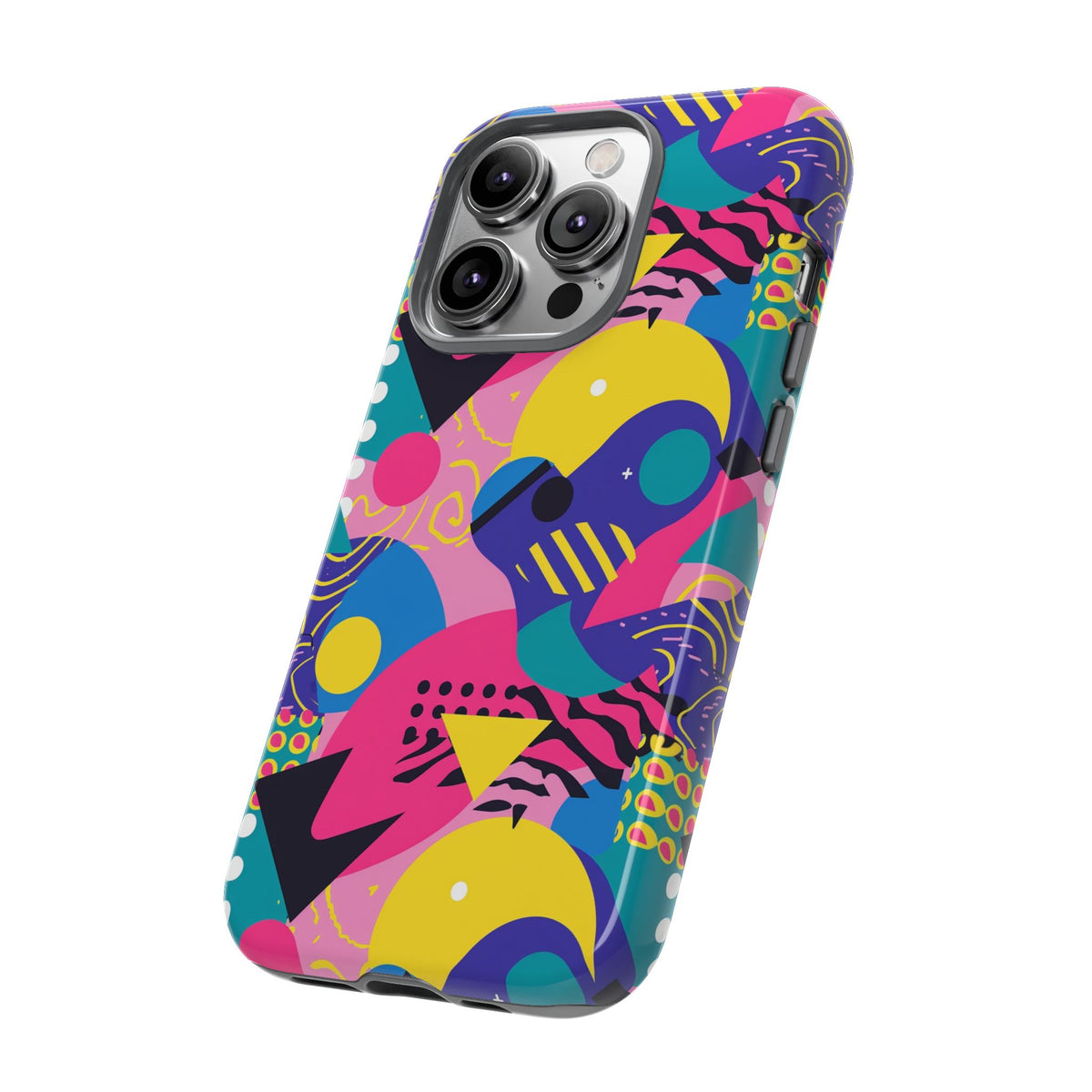 90s Themed Seamless Pattern Phone Case – Embrace Retro Style and Protection 283