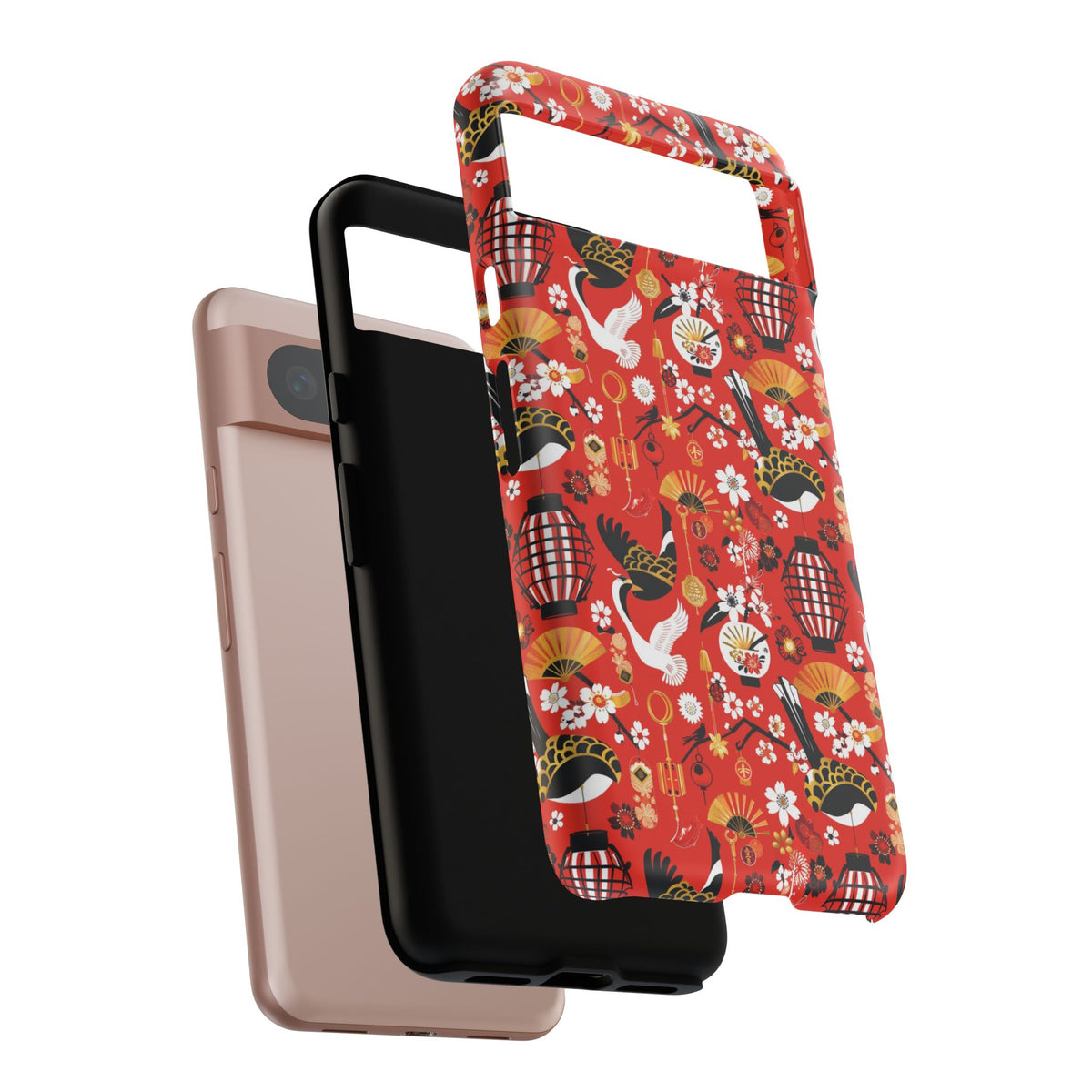 Japanese Pattern Phone Case – Elegant & Timeless Design for Your Phone 056