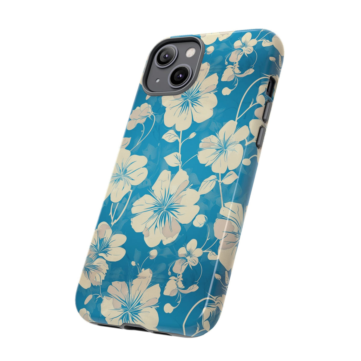 Blue Floral Seamless Pattern Phone Case