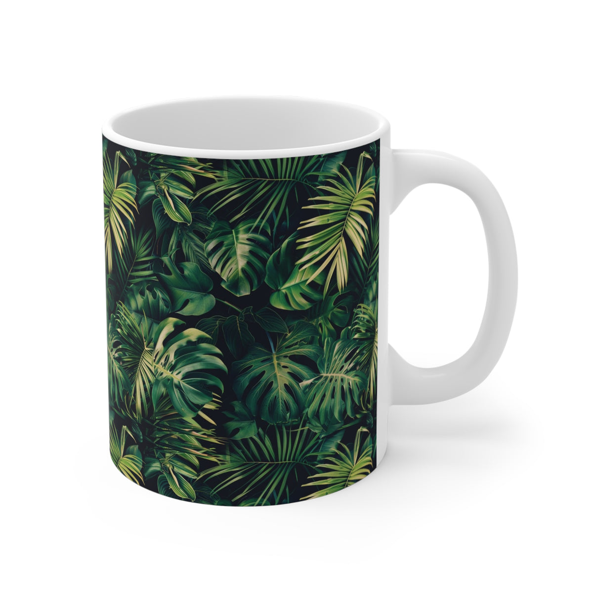 Endless Forest Pattern Coffee Mug - Nature-Inspired Ceramic Drinkware 022