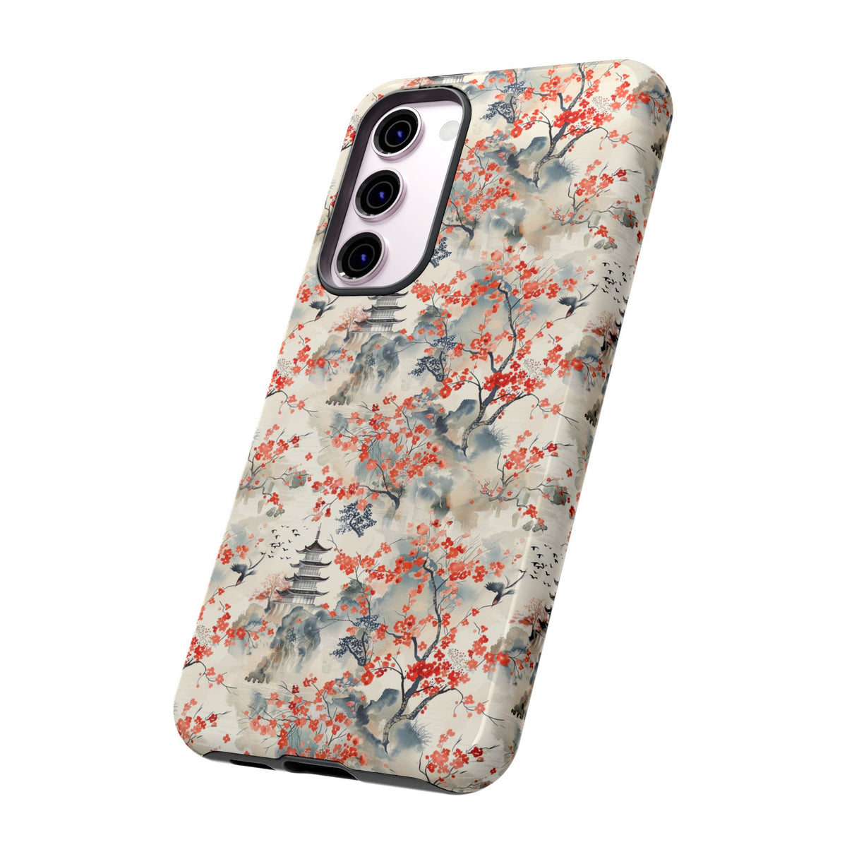 Japanese Style Pattern Phone Case - Elegant & Protective Cover