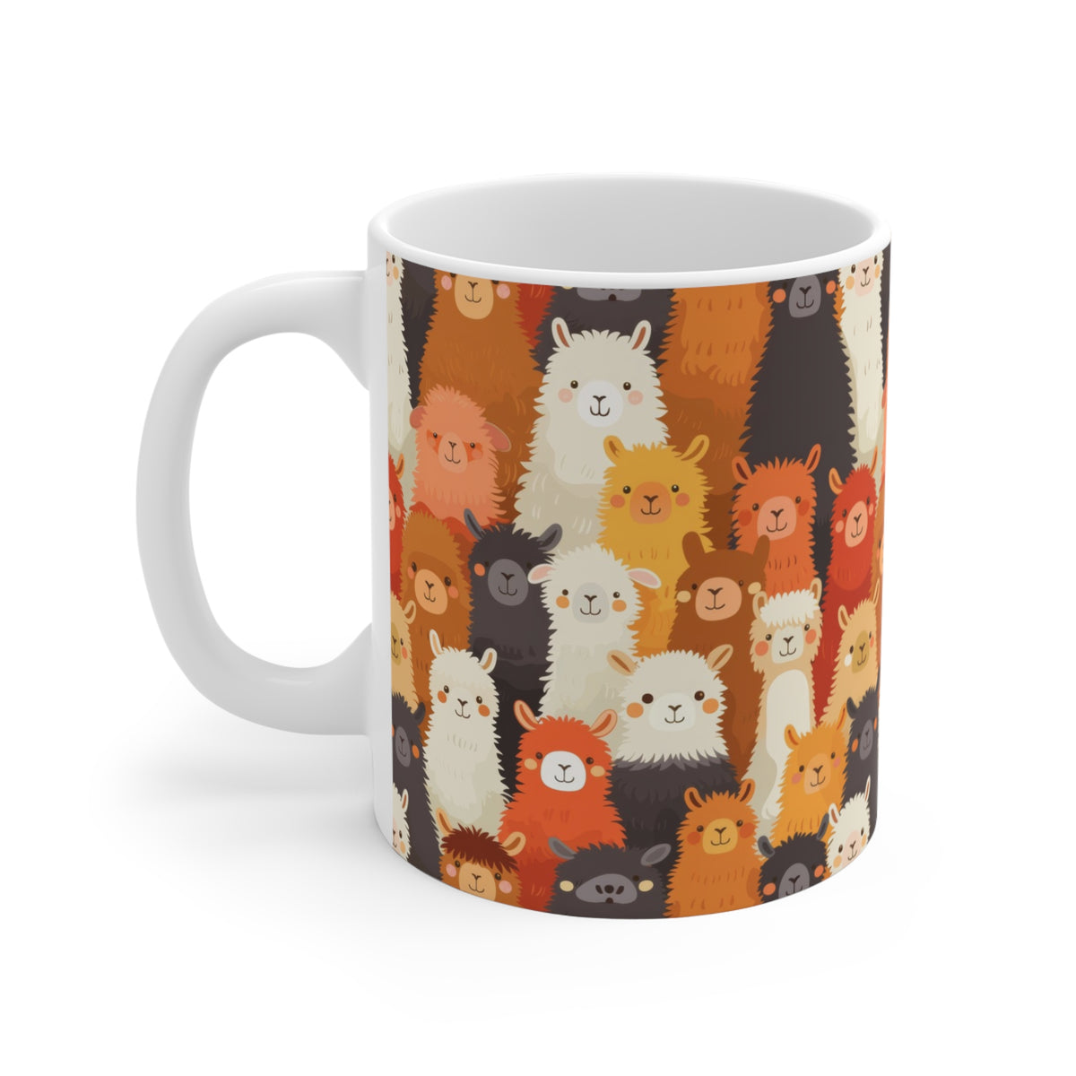 Cute Alpacas Pattern Coffee Mug – Adorable Ceramic Mug for Animal Lovers  9-jpg