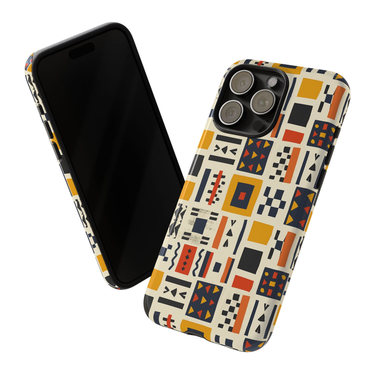 Stylish African Pattern Phone Case – Unique and Vibrant Protection 104