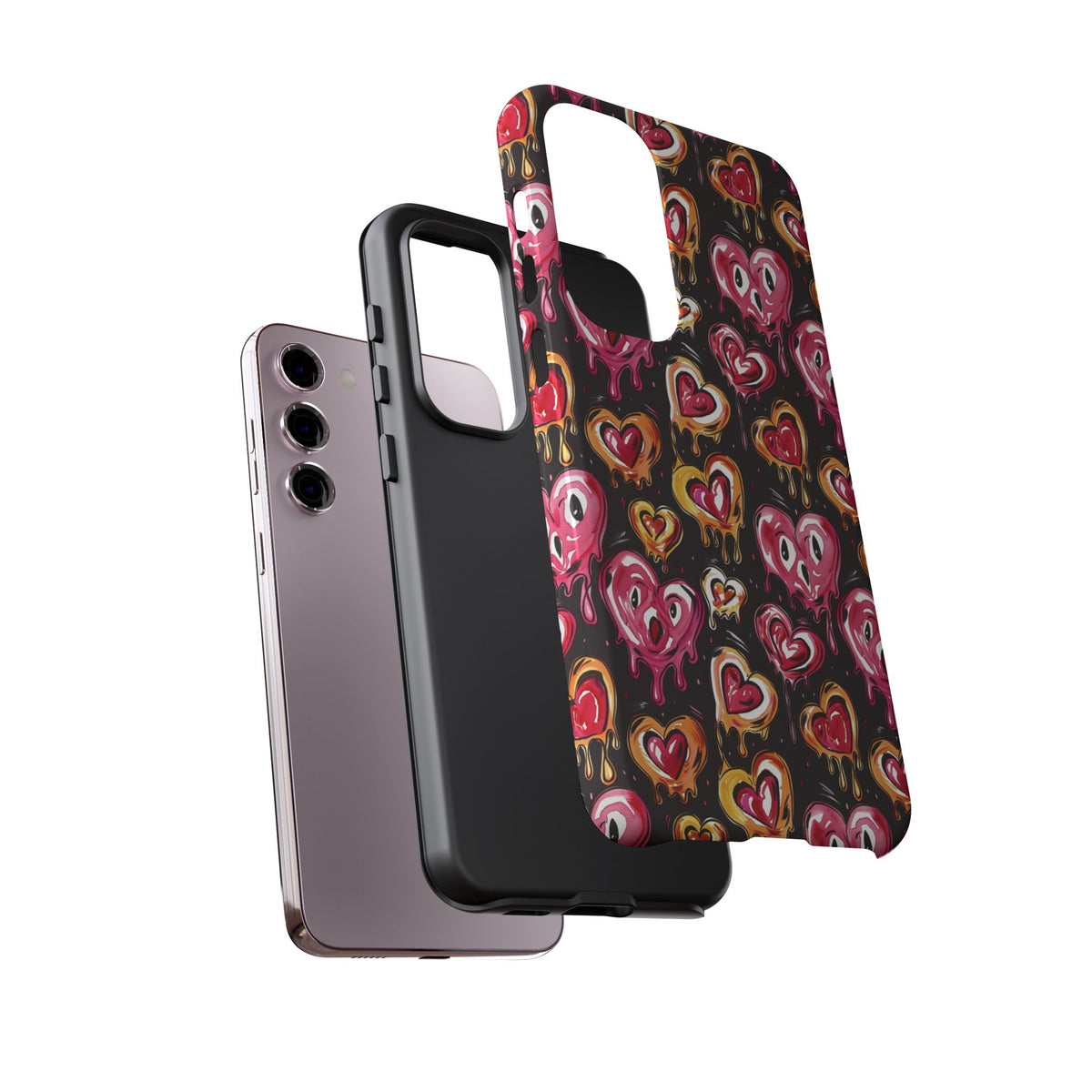 Heart Pattern Phone Case – Stylish & Loving Design for Your Device 361