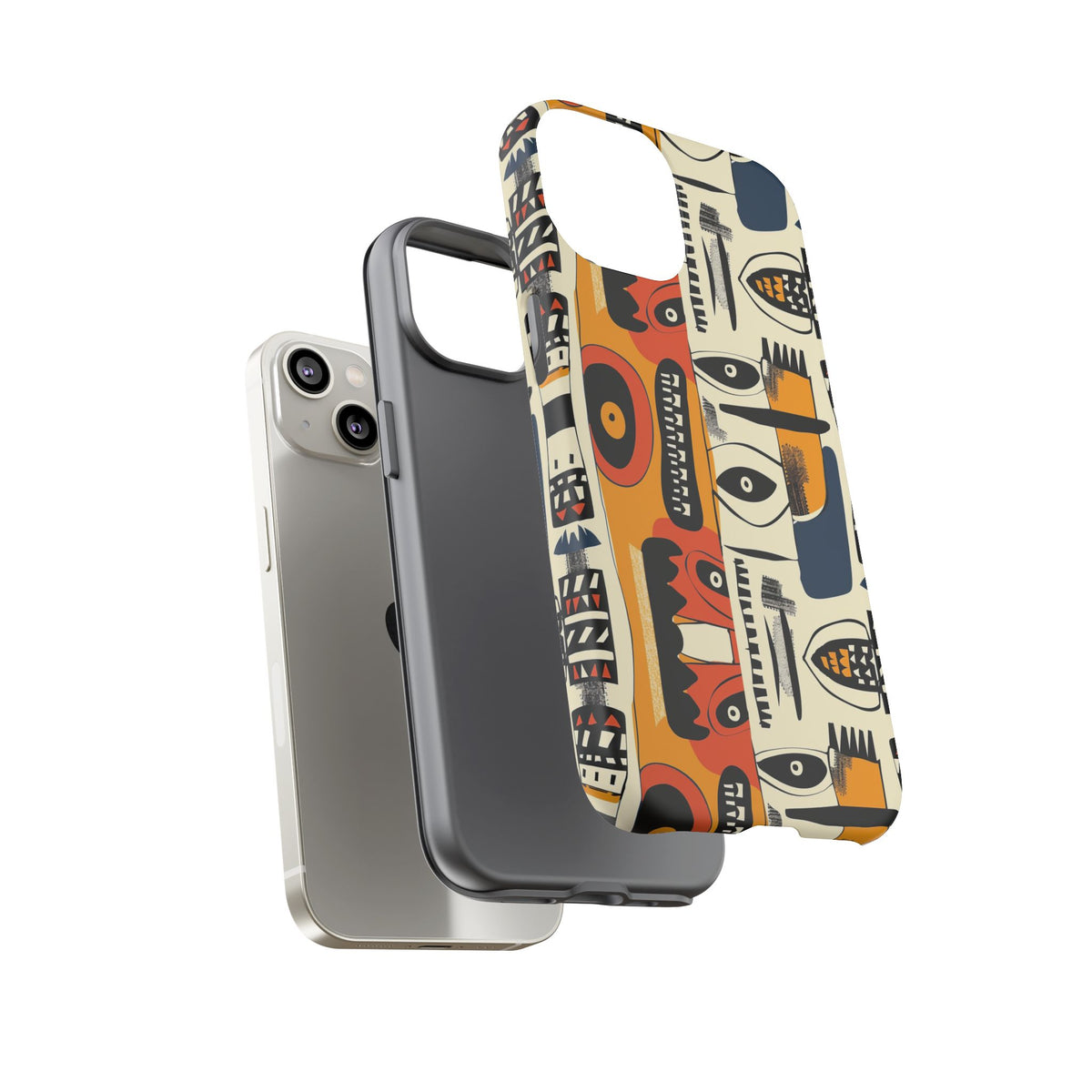 Stylish African Pattern Phone Case – Unique and Vibrant Protection 204