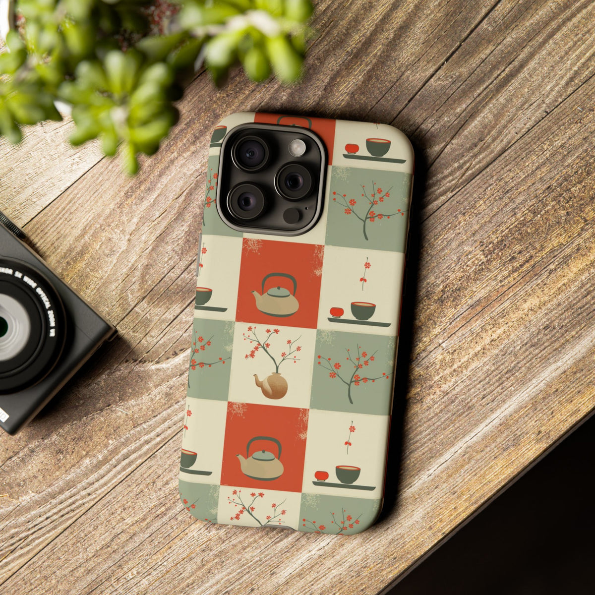 Japanese Pattern Phone Case – Elegant & Timeless Design for Your Phone 505