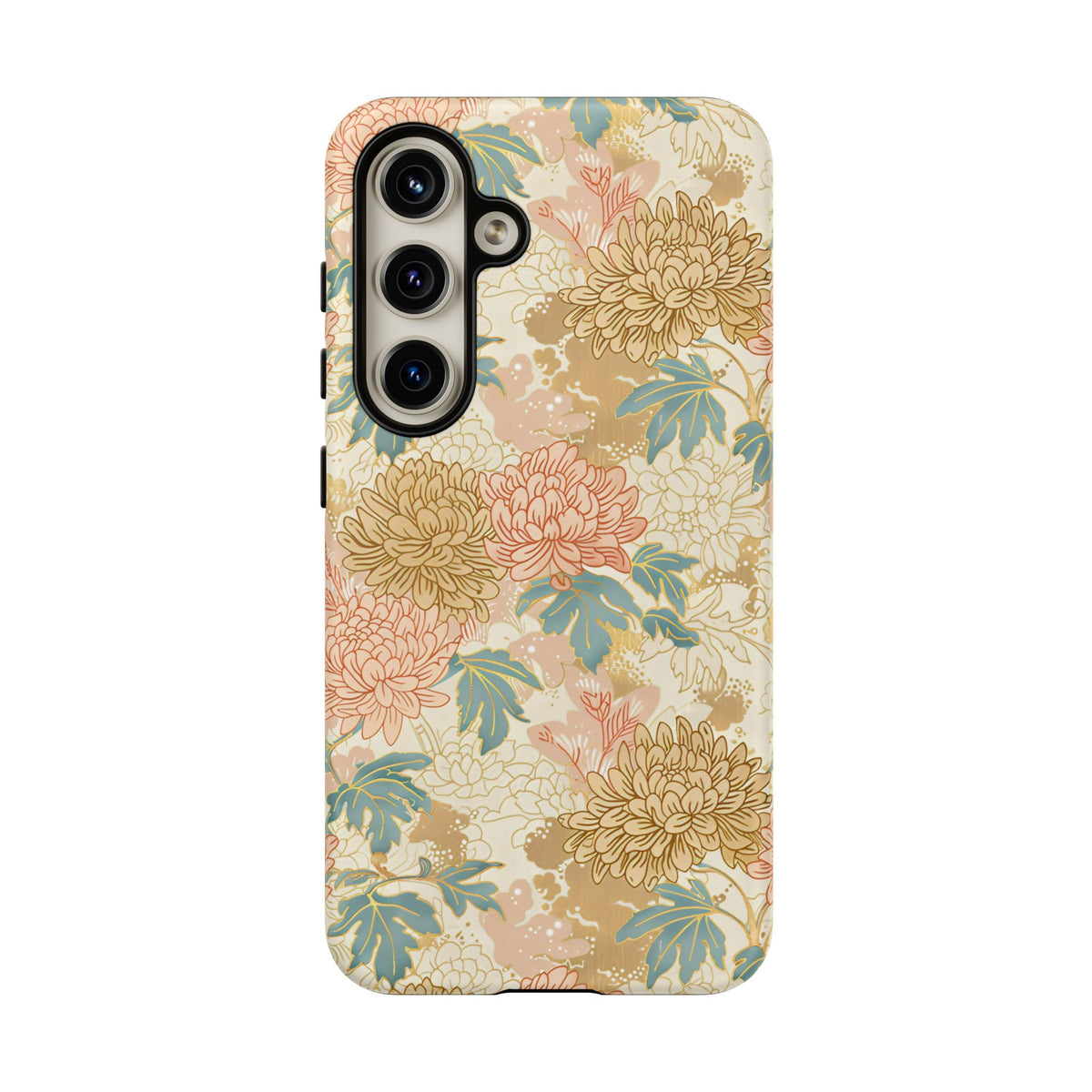 Japanese Blossom Asian Floral Design Phone Case – Elegant Floral Phone Cover