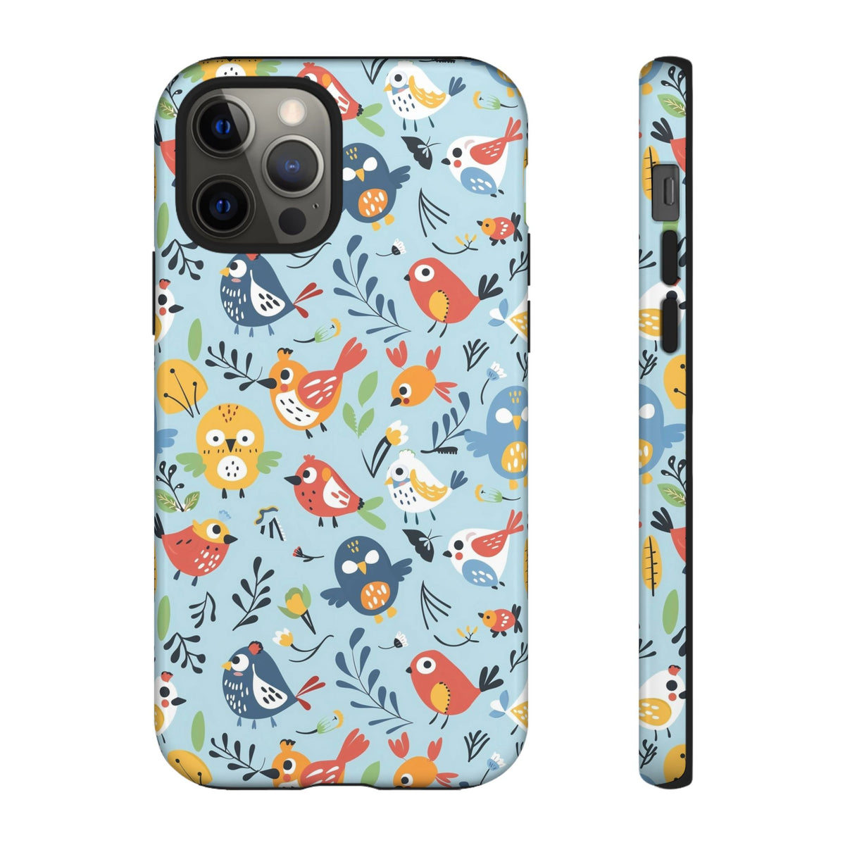 Birds Seamless Pattern Phone Case – Elegant and Timeless Avian Design 7