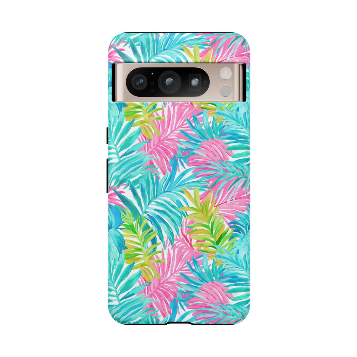 Vibrant Summer Leaves Phone Case – Colorful & Durable Summer Design