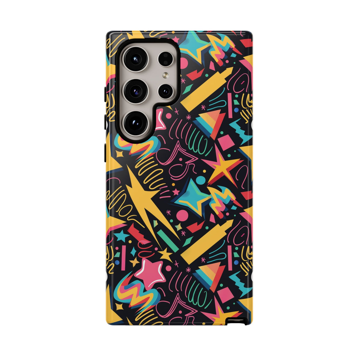 90s Themed Seamless Pattern Phone Case – Embrace Retro Style and Protection 232