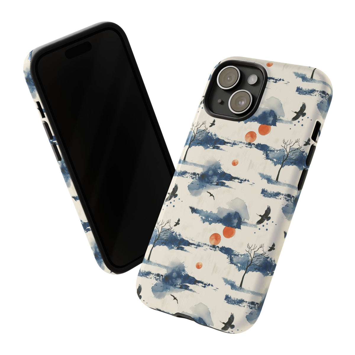 Japanese Pattern Phone Case – Elegant & Timeless Design for Your Phone 030