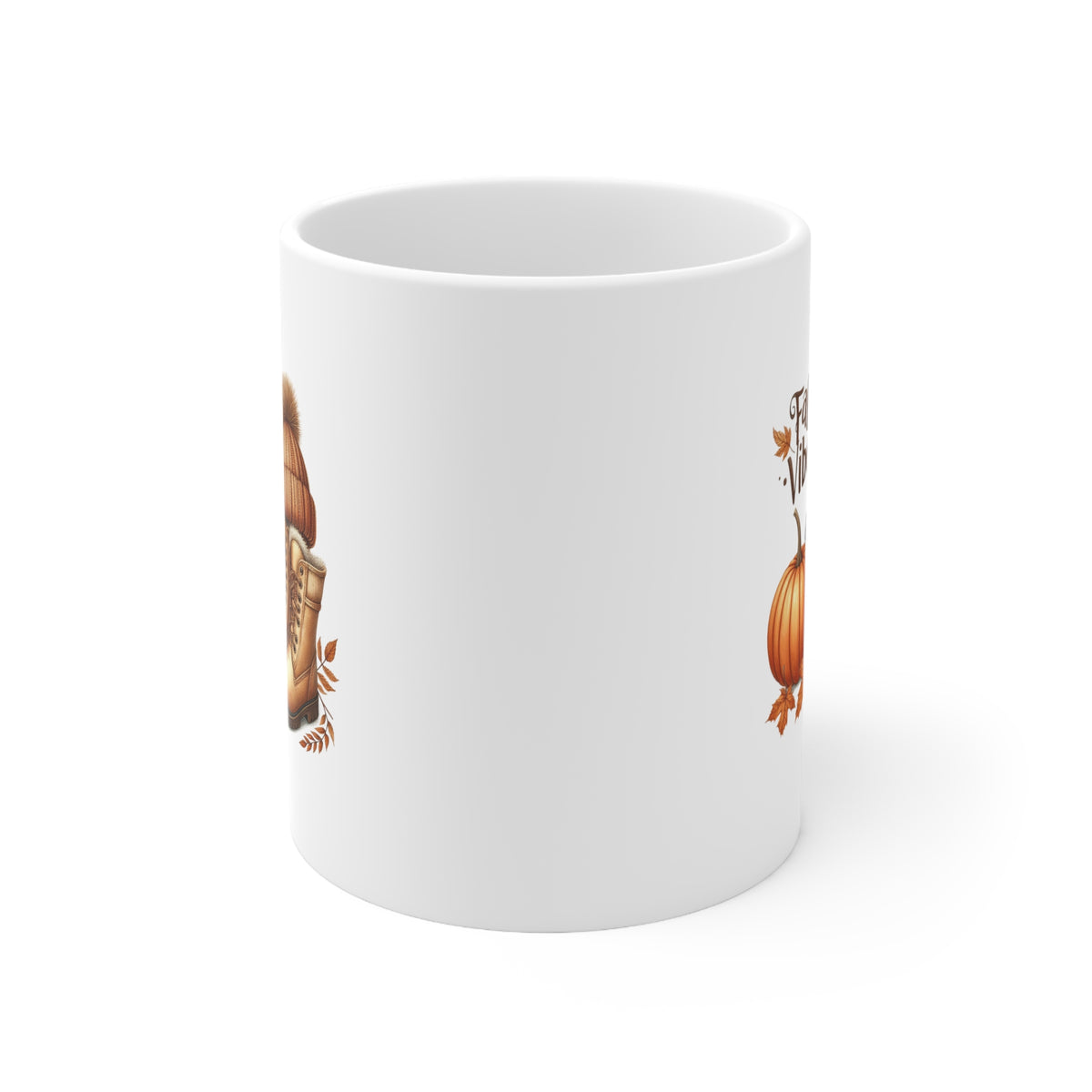 Fall Vibes Ceramic Coffee Cups, 11oz