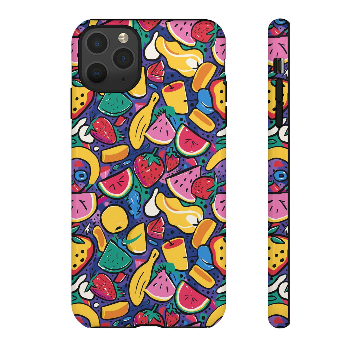 90s Themed Seamless Pattern Phone Case – Embrace Retro Style and Protection 316